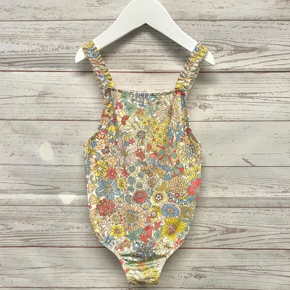 Tartine et Chocolat Floral Ruffle one piece swimsuit
